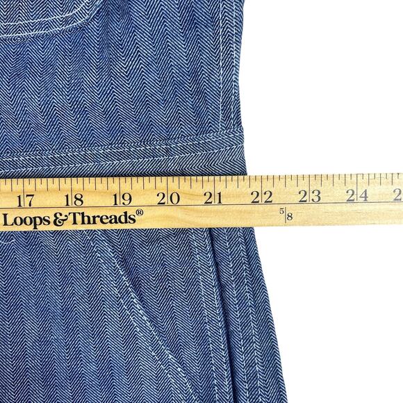 Vintage Key Hickory Stripe Coveralls XL 44x30 | Workwear Denim Jumpsuit USA - Picture 16 of 16